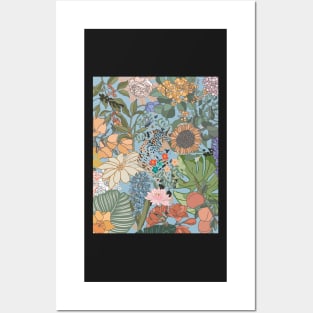 Floral Jungle Patterns Posters and Art